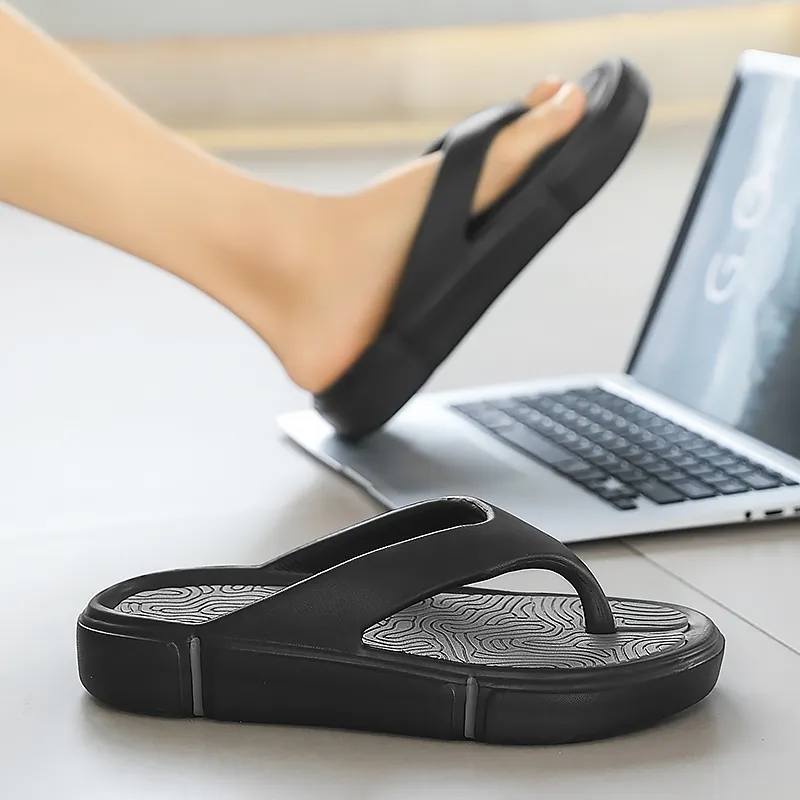 YUZHAOLIN EVA Quiet Odor Resistant Abrasion Resistant Slip Resistant Flip Flops Men's-4