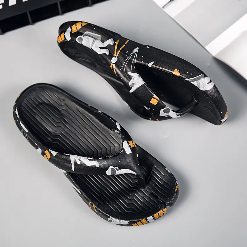 YUZHAOLIN Quiet Odor Resistant Abrasion Resistant Slip Resistant Flip Flops Unisex-2