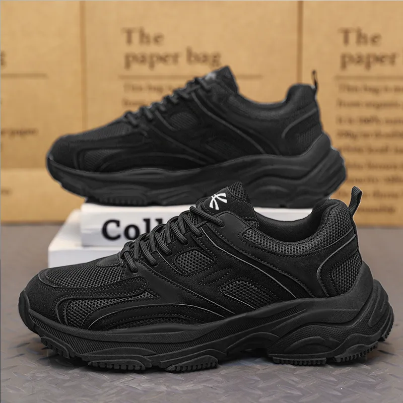 YUZHAOLIN Anti Slip Wear Resistant Low Top Chunky Sneakers Men's-7