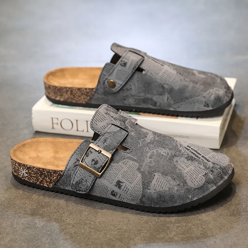YUZHAOLIN Abrasion Resistant Slip Resistant Wrap toe Slippers Unisex-6