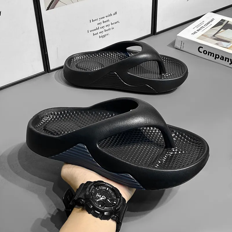 YUZHAOLIN EVA Odor Resistant Abrasion Resistant Slip Resistant Flip Flops Men's-1