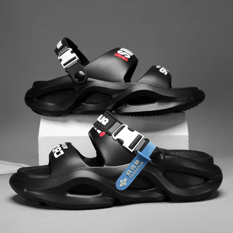 YUZHAOLIN EVA Cut Out Massage Slip Resistant Abrasion Resistant Quiet Slide Slippers Unisex-89