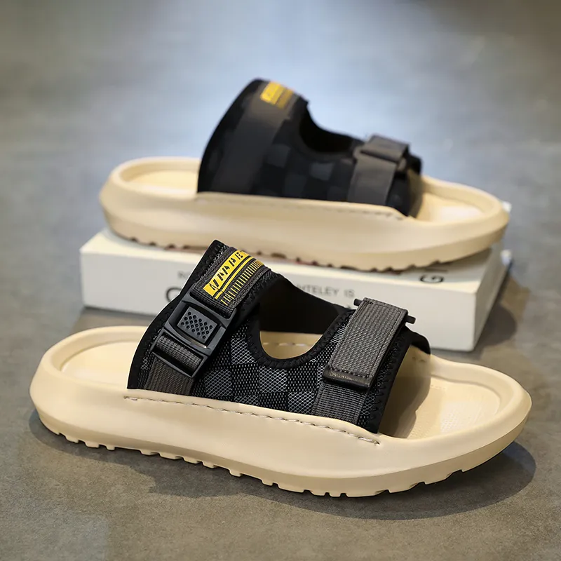YUZHAOLIN Quiet Slip Resistant Odor Resistant Abrasion Resistant Slide Slippers Men's-6