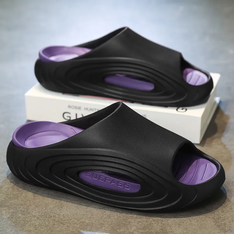 YUZHAOLIN EVA Quiet Slip Resistant Odor Resistant Abrasion Resistant Slide Slippers Men's-1