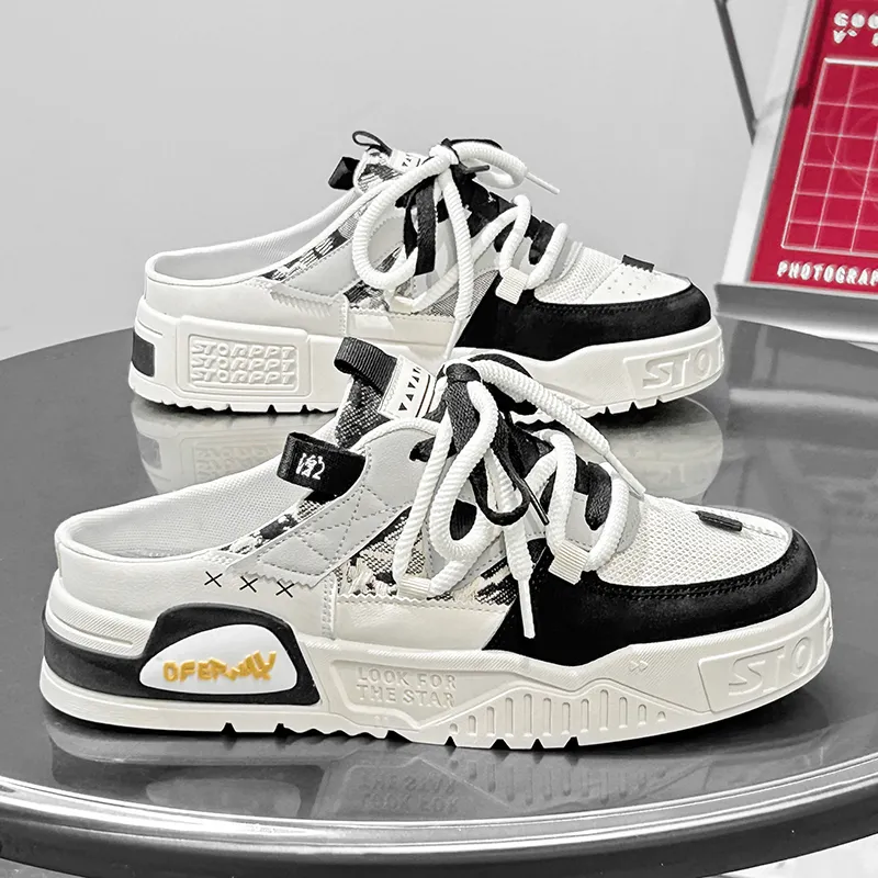 YUZHAOLIN Rubber Sole Quiet Odor Resistant Abrasion Resistant Slip Resistant Closed Toe Slippers Men's-7