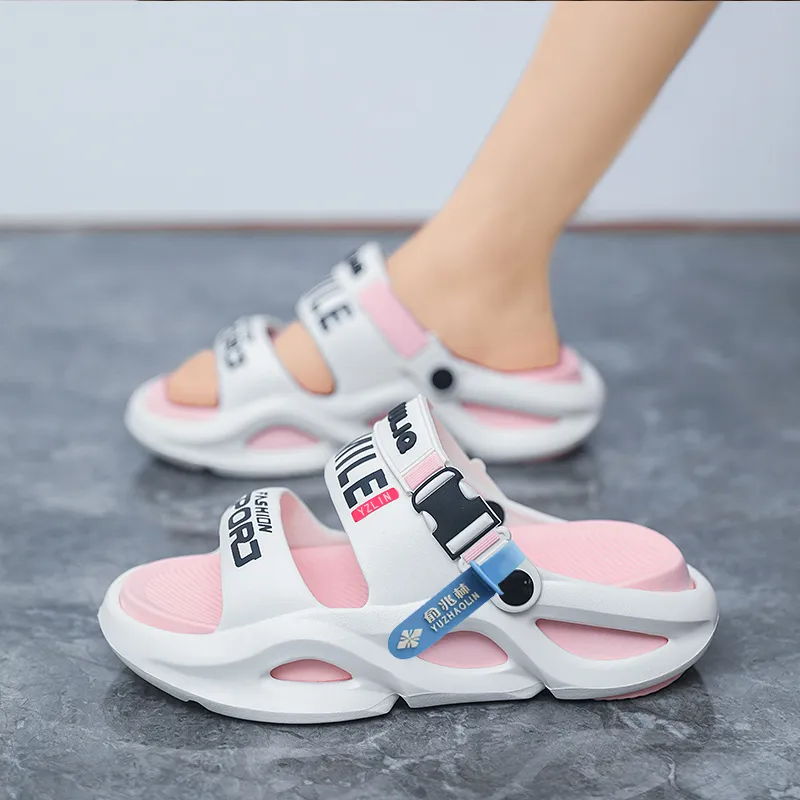 YUZHAOLIN EVA Cut Out Massage Slip Resistant Abrasion Resistant Quiet Slide Slippers Unisex-51