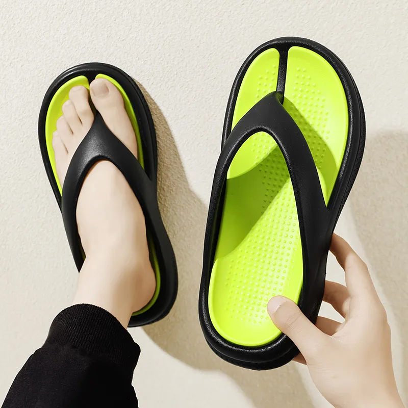 YUZHAOLIN Quiet Odor Resistant Abrasion Resistant Slip Resistant Flip Flops Unisex-8