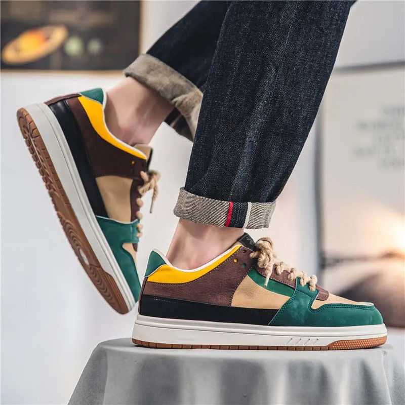 YUZHAOLIN Anti-Slip Wear-Resistant Low-Top Skateboard Shoes Men's-4