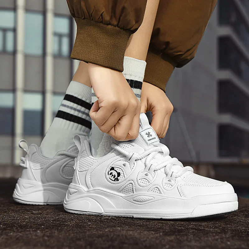 YUZHAOLIN Slip Resistant Waterproof Cushioning Abrasion Resistant Low Top Skateboard Shoes Unisex Box-4