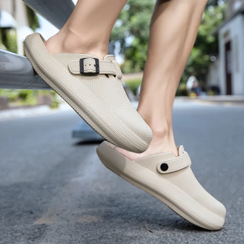 YUZHAOLIN EVA Odor Resistant Abrasion Resistant Slip Resistant Closed Toe Slippers Unisex-9
