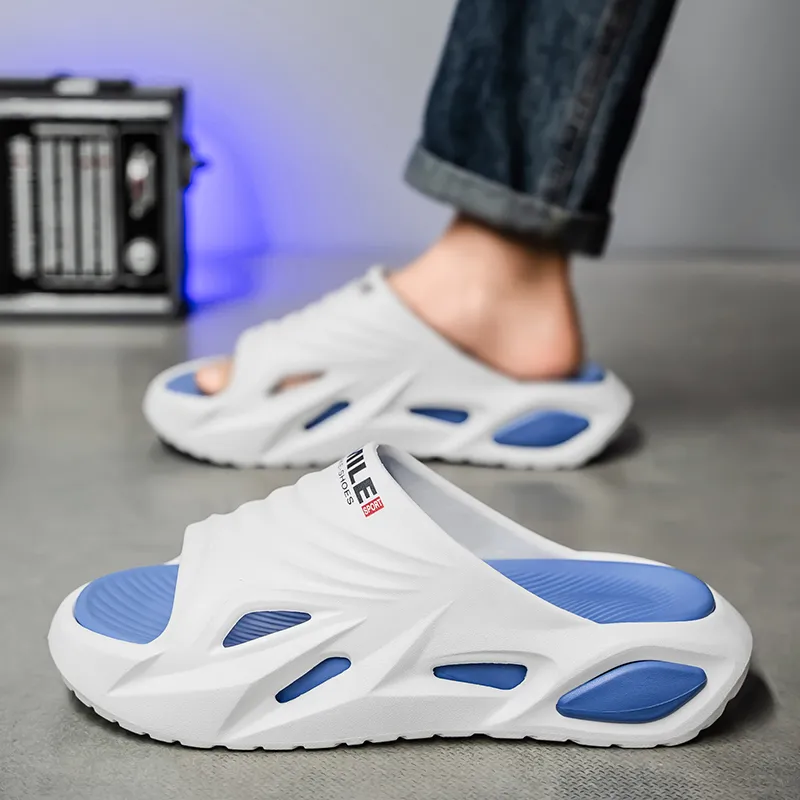 YUZHAOLIN Quiet Slip Resistant Odor Resistant Abrasion Resistant Slide Slippers Men's-8