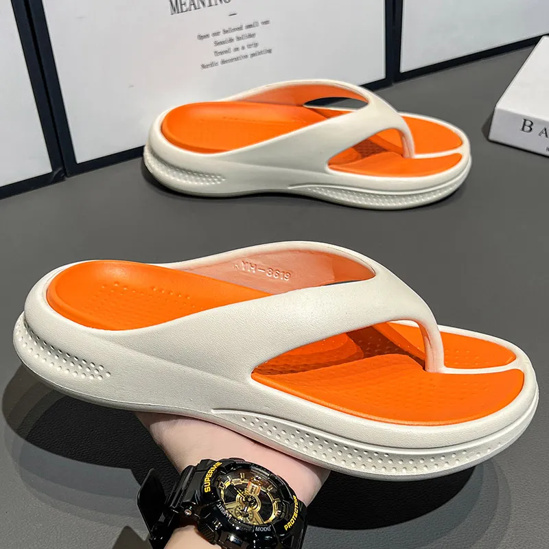 YUZHAOLIN Quiet Odor Resistant Abrasion Resistant Slip Resistant Flip Flops Unisex-12