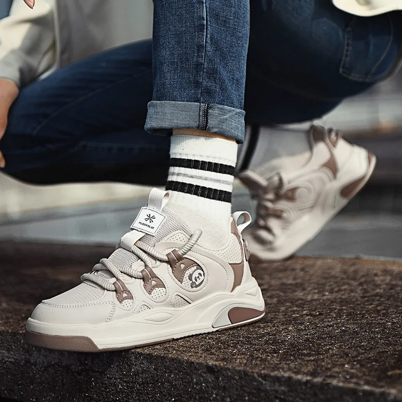 YUZHAOLIN Slip Resistant Waterproof Cushioning Abrasion Resistant Low Top Skateboard Shoes Unisex Box-11