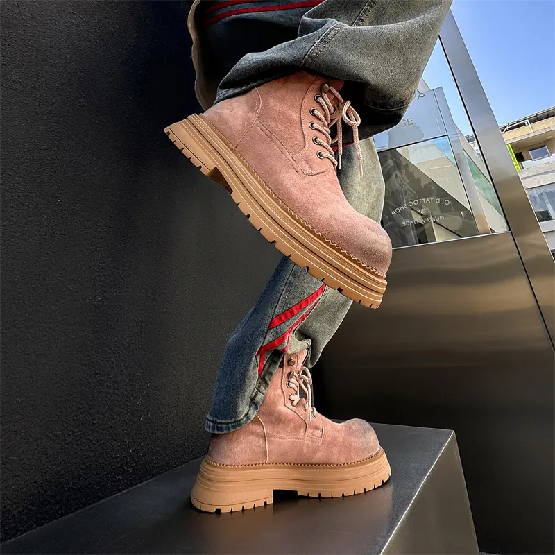 YUZHAOLIN Short Martin Boot Unisex-18