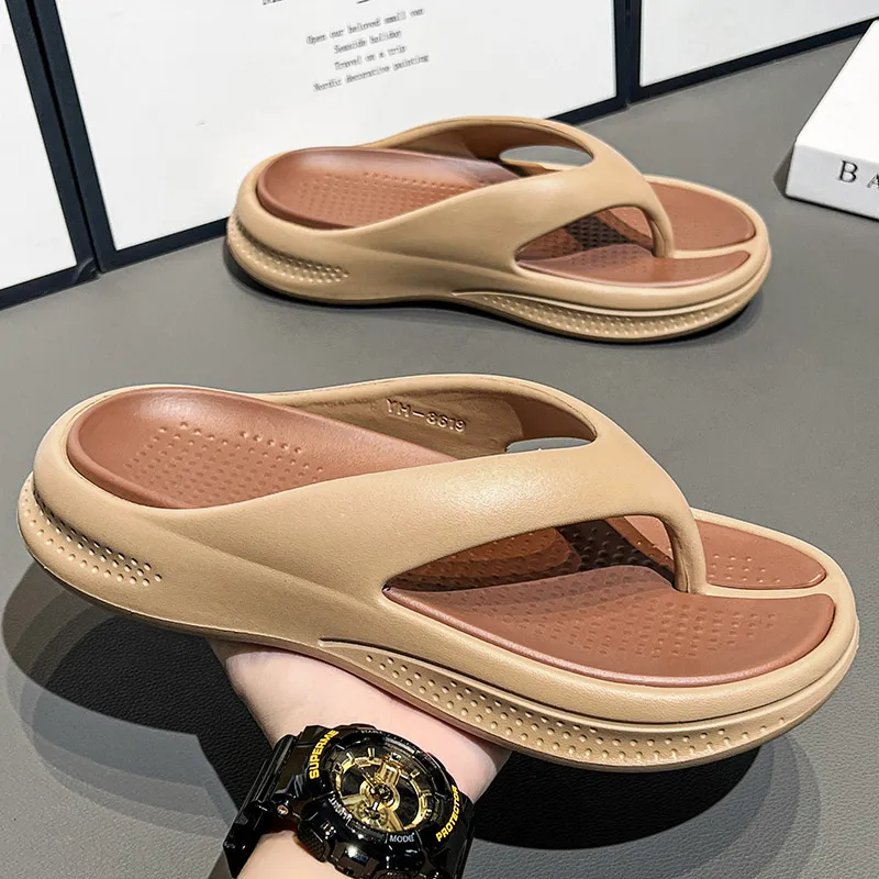 YUZHAOLIN Quiet Odor Resistant Abrasion Resistant Slip Resistant Flip Flops Unisex-16