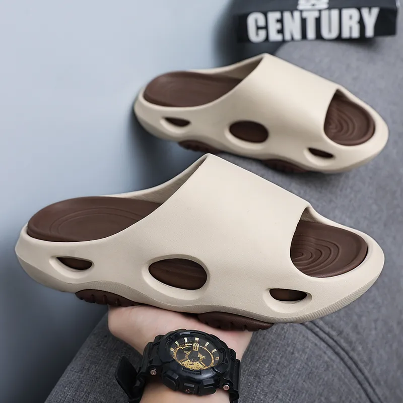 YUZHAOLIN EVA Slip Resistant Odor Resistant Abrasion Resistant Cushioning Slide Slippers Men's-19