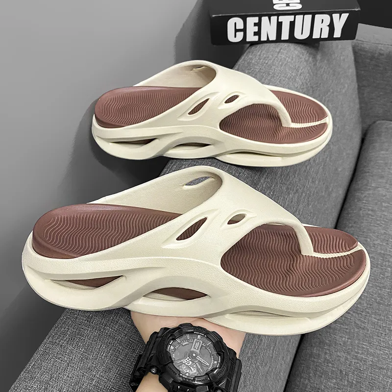 YUZHAOLIN EVA Quiet Odor Resistant Abrasion Resistant Slip Resistant Quick Dry Flip Flops Men's-16