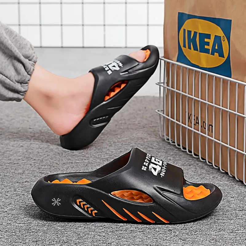 YUZHAOLIN EVA Odor Resistant Massage Slide Slippers Unisex-3