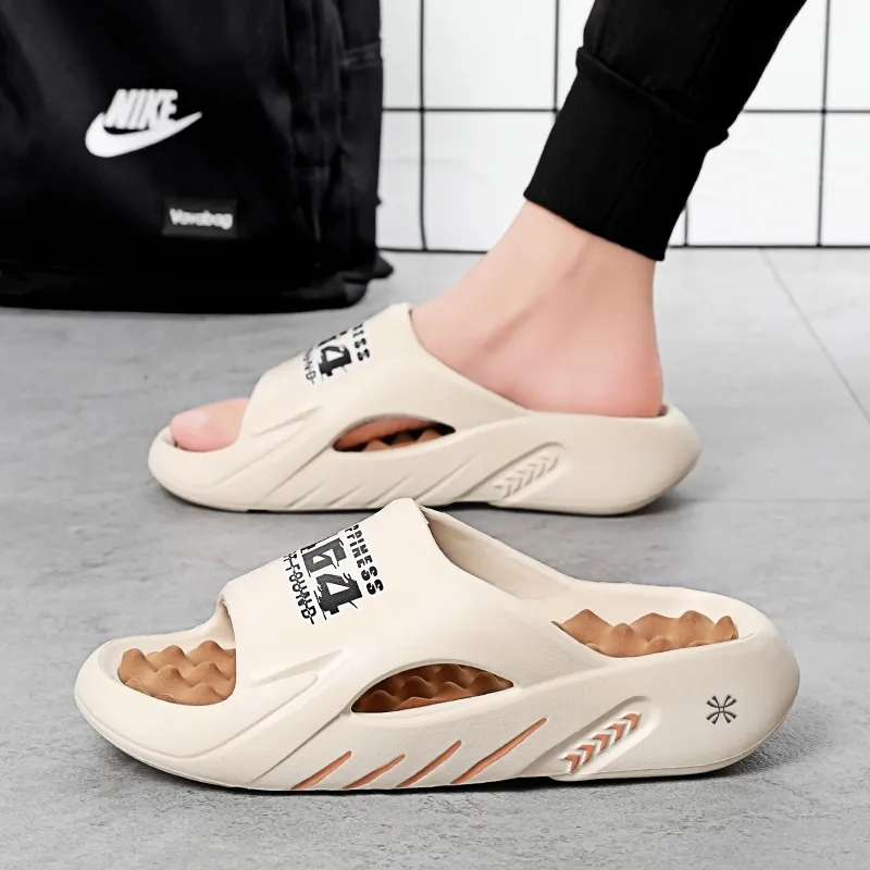 YUZHAOLIN EVA Odor Resistant Massage Slide Slippers Unisex-19