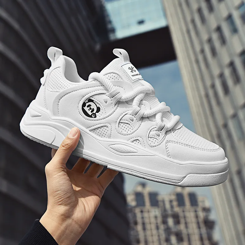 YUZHAOLIN Slip Resistant Waterproof Cushioning Abrasion Resistant Low Top Skateboard Shoes Unisex Box-3