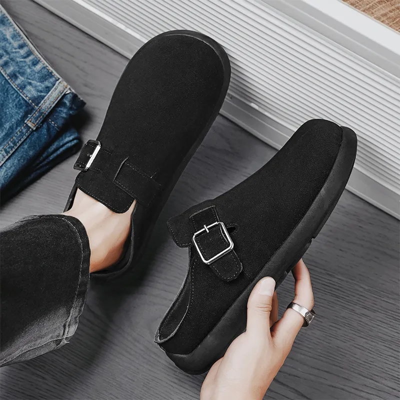 YUZHAOLIN Quiet Odor Resistant Abrasion Resistant Slip Resistant Closed Toe Slippers Men's-3
