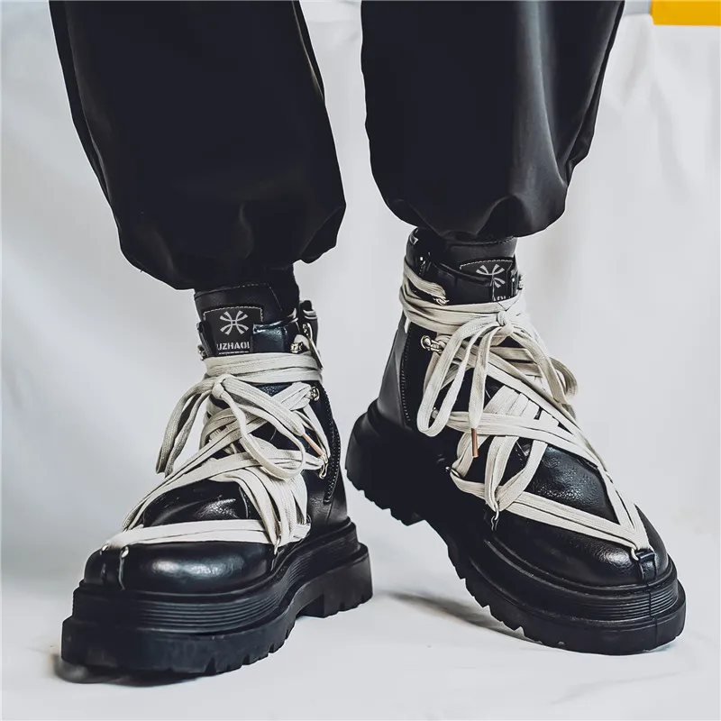 YUZHAOLIN Crew Martin Boot Men's-5
