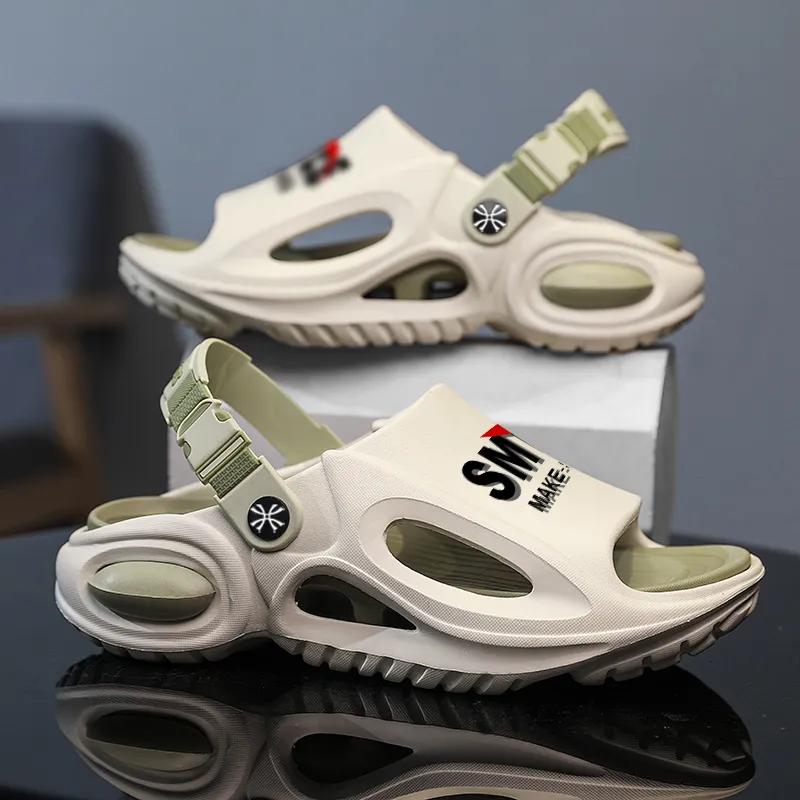 YUZHAOLIN Beach Sandals Unisex White Gray-13