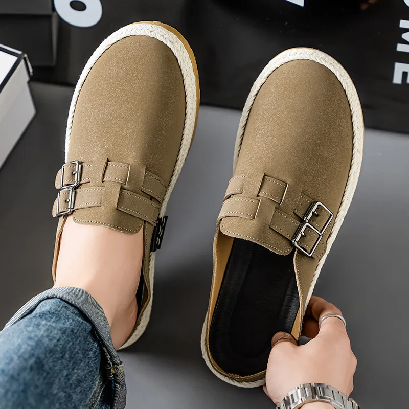 YUZHAOLIN Closed Toe Slippers Men's-14