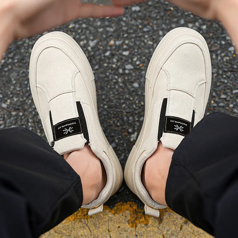 YUZHAOLIN Durable Breathable Low-Top Canvas Shoes Men's-9