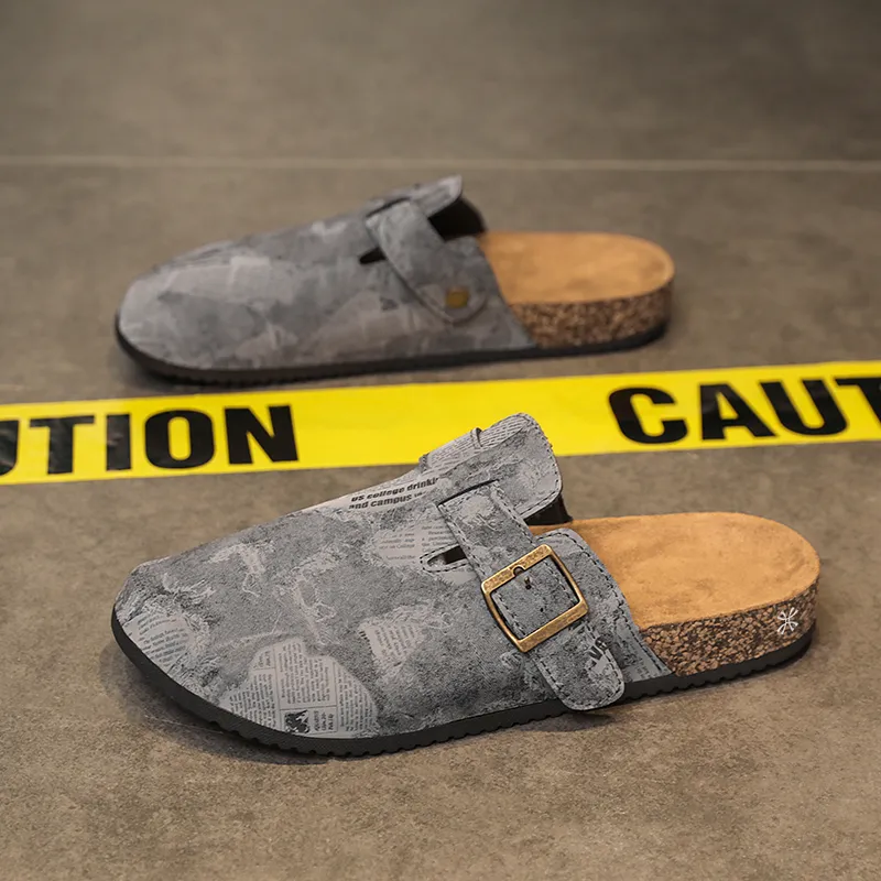 YUZHAOLIN Abrasion Resistant Slip Resistant Wrap toe Slippers Unisex-7