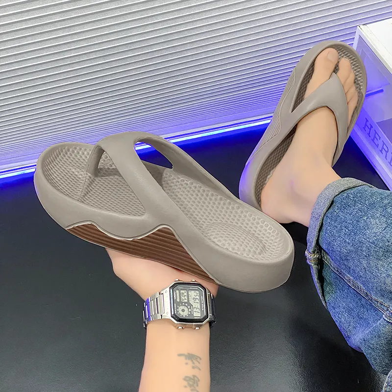 YUZHAOLIN EVA Odor Resistant Abrasion Resistant Slip Resistant Flip Flops Men's-8