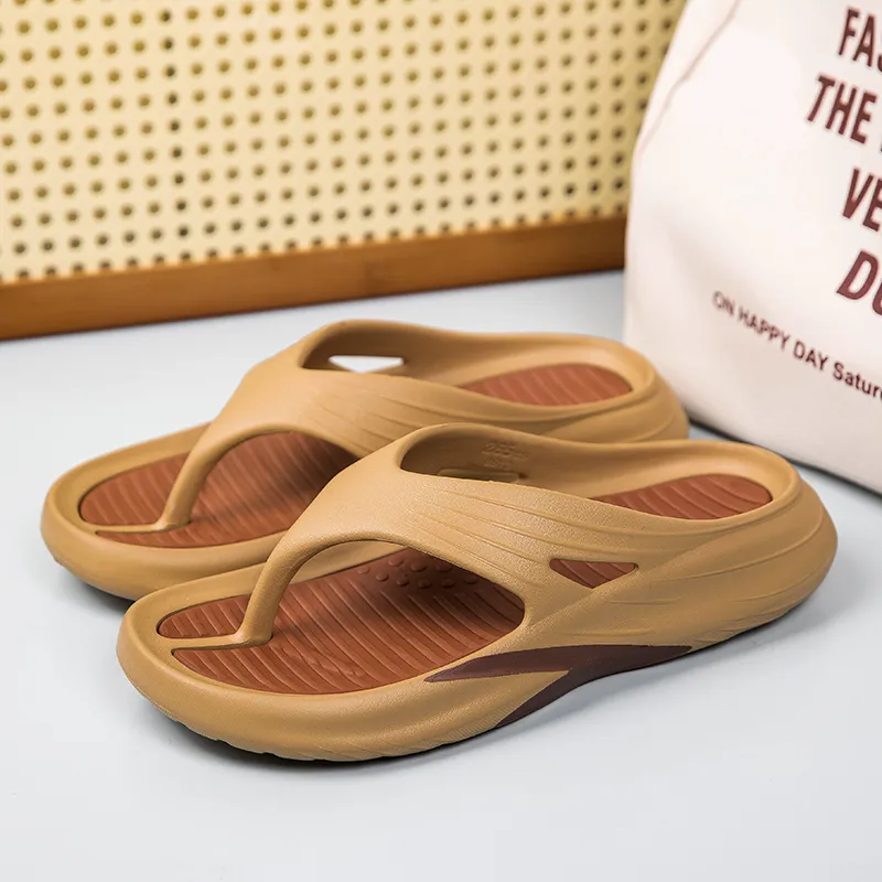 YUZHAOLIN EVA Quiet Odor Resistant Abrasion Resistant Slip Resistant Flip Flops Men's-1