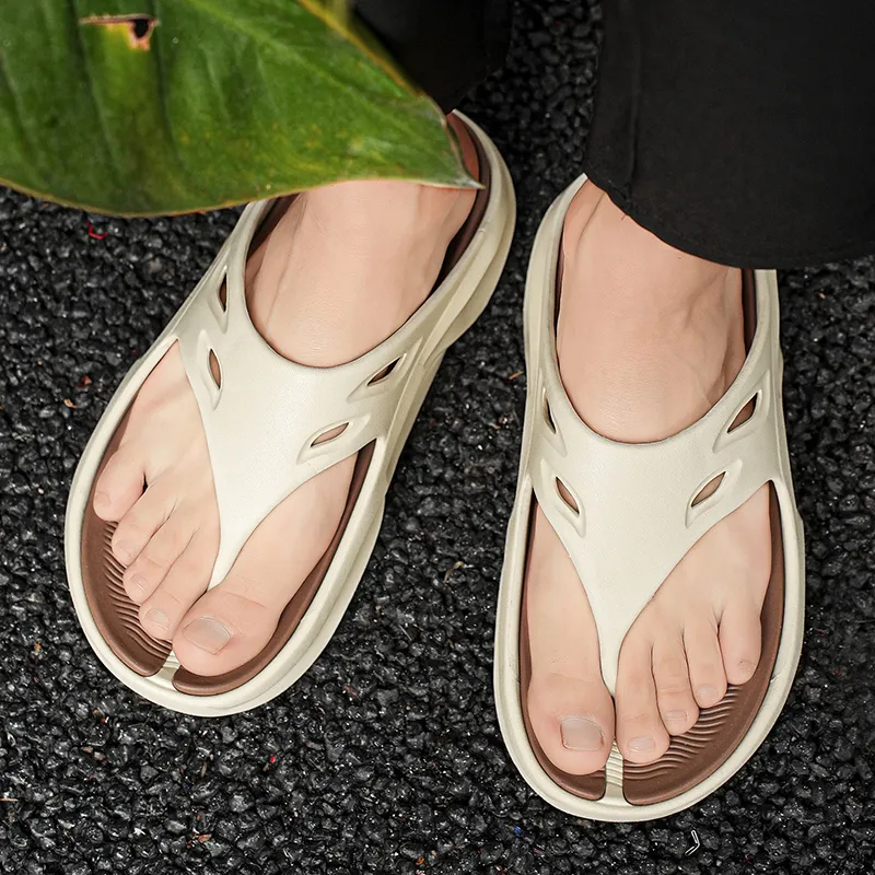 YUZHAOLIN EVA Quiet Odor Resistant Abrasion Resistant Slip Resistant Quick Dry Flip Flops Men's-19