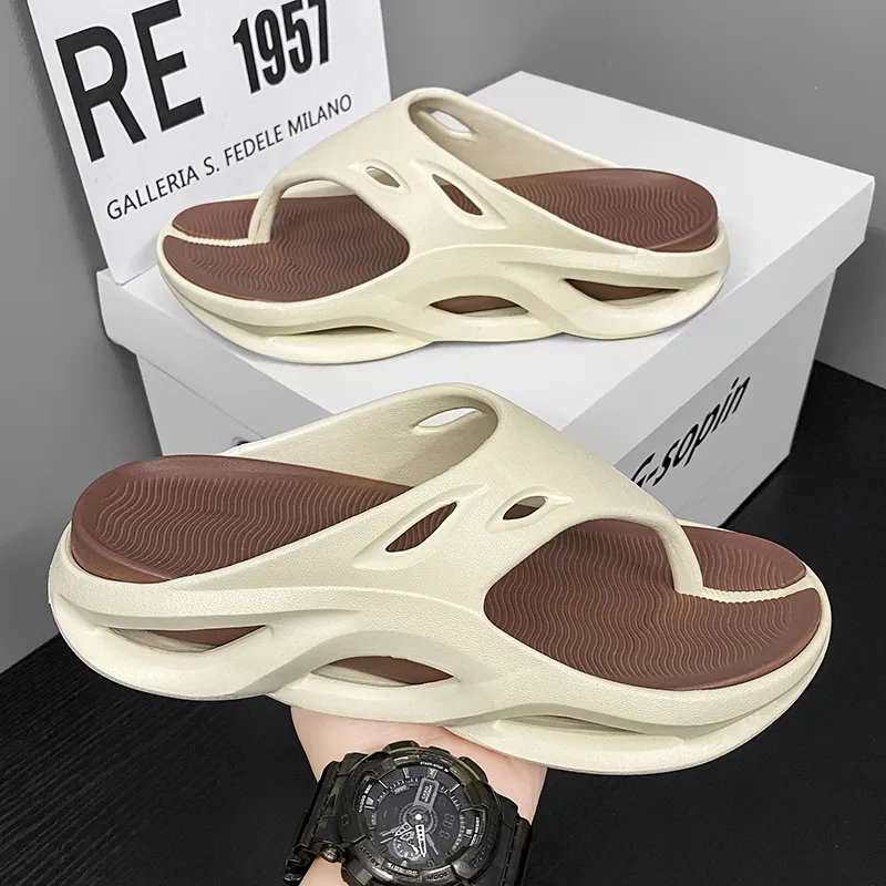 YUZHAOLIN EVA Quiet Odor Resistant Abrasion Resistant Slip Resistant Quick Dry Flip Flops Men's-17