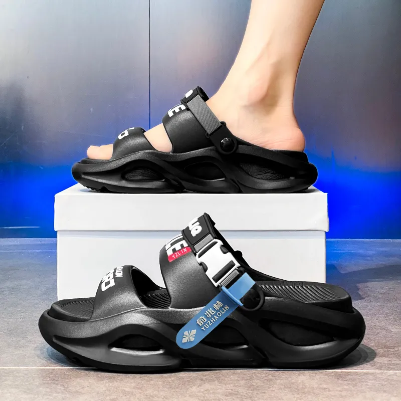 YUZHAOLIN EVA Cut Out Massage Slip Resistant Abrasion Resistant Quiet Slide Slippers Unisex-21