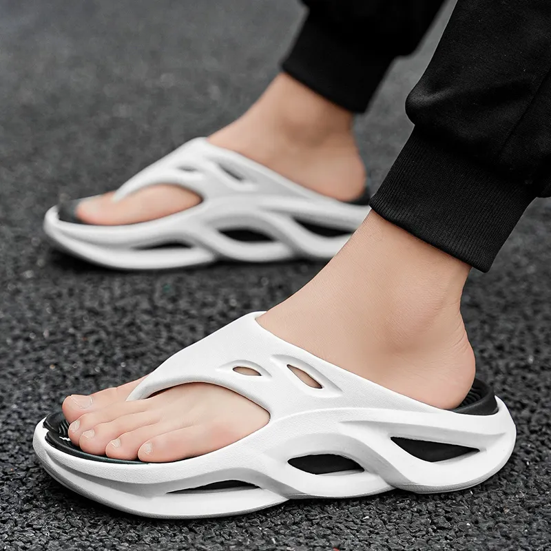YUZHAOLIN EVA Quiet Odor Resistant Abrasion Resistant Slip Resistant Quick Dry Flip Flops Men's-4
