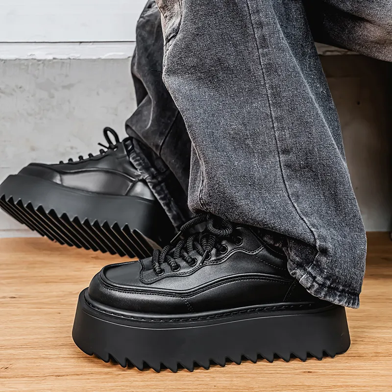 YUZHAOLIN Anti-Slip And Wear-Resistant Height Increasing Low-Top Skateboard Shoes Men's-20