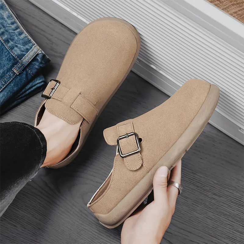YUZHAOLIN Quiet Odor Resistant Abrasion Resistant Slip Resistant Closed Toe Slippers Men's-9