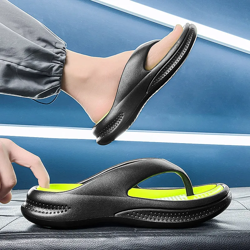 YUZHAOLIN Quiet Odor Resistant Abrasion Resistant Slip Resistant Flip Flops Unisex-9