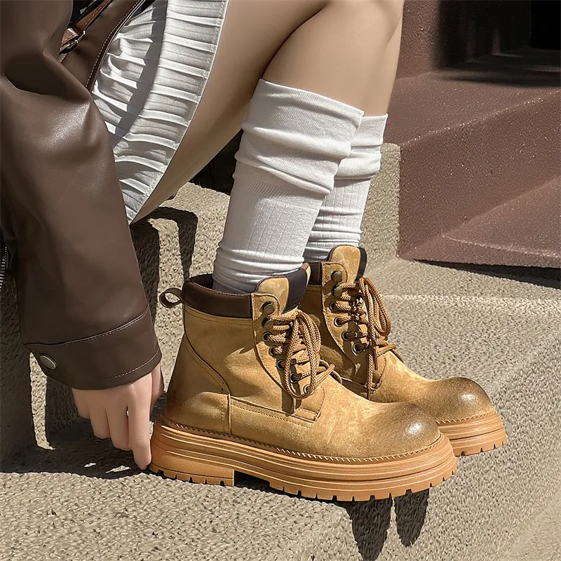 YUZHAOLIN Short Martin Boot Unisex-12