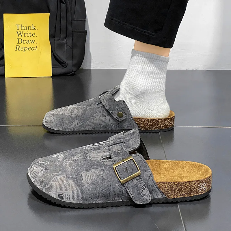 YUZHAOLIN Abrasion Resistant Slip Resistant Wrap toe Slippers Unisex-8