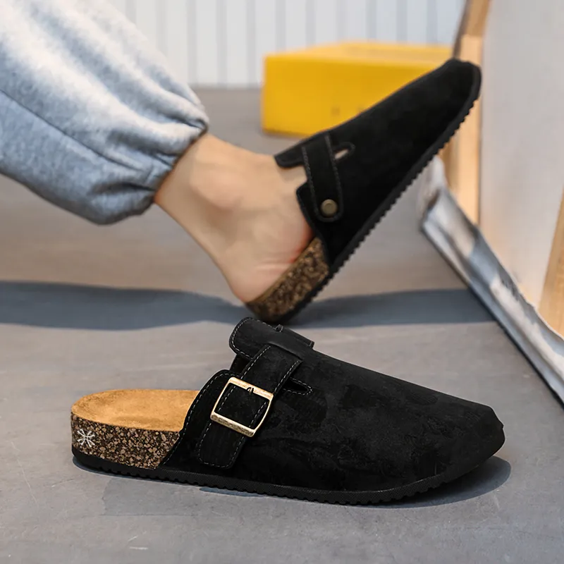 YUZHAOLIN Abrasion Resistant Slip Resistant Wrap toe Slippers Unisex-4