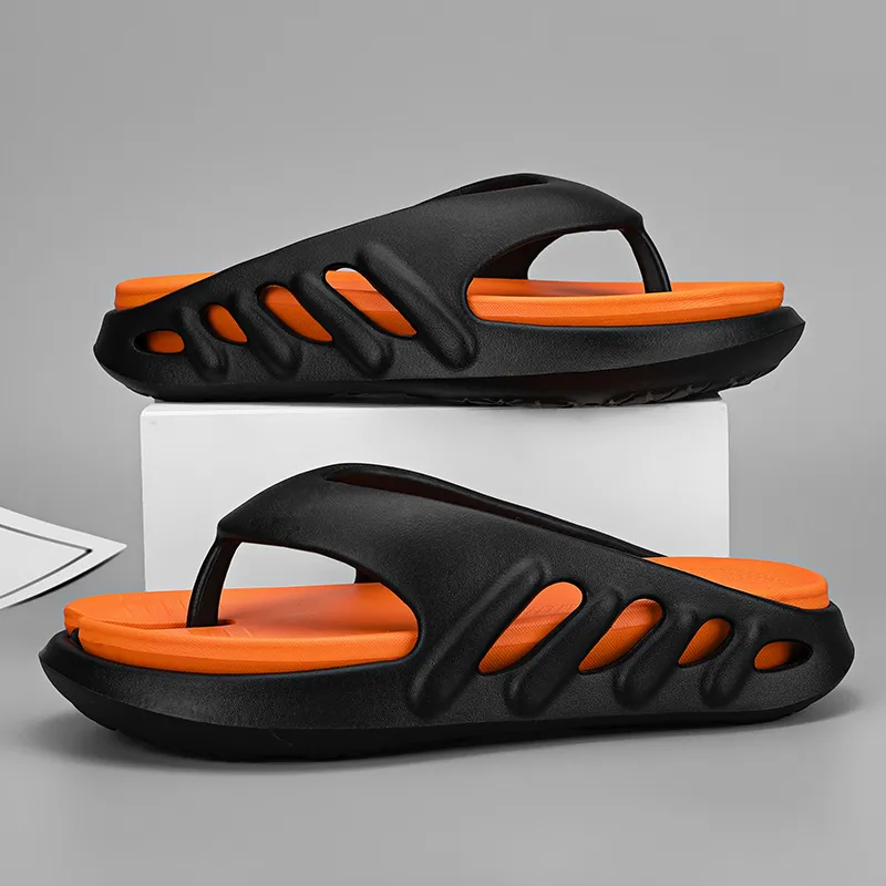 YUZHAOLIN EVA Quiet Odor Resistant Abrasion Resistant Slip Resistant Flip Flops Men's-1