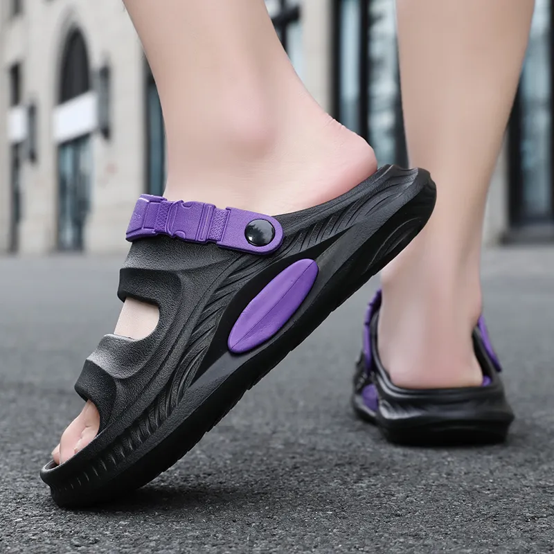 YUZHAOLIN EVA Quiet Slip Resistant Odor Resistant Abrasion Resistant Slide Slippers Men's-9