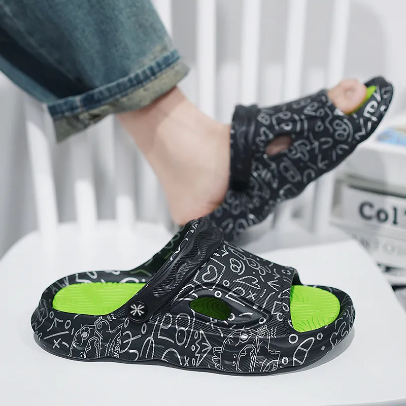 YUZHAOLIN Beach Sandals Men Black-4