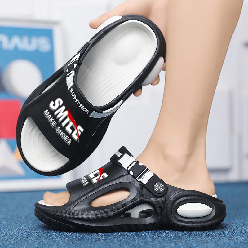 YUZHAOLIN Beach Sandals Unisex White Gray-2