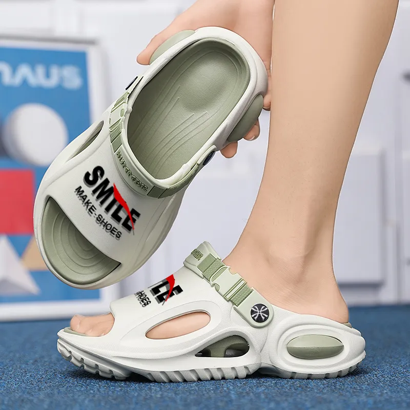 YUZHAOLIN Beach Sandals Unisex White Gray-11