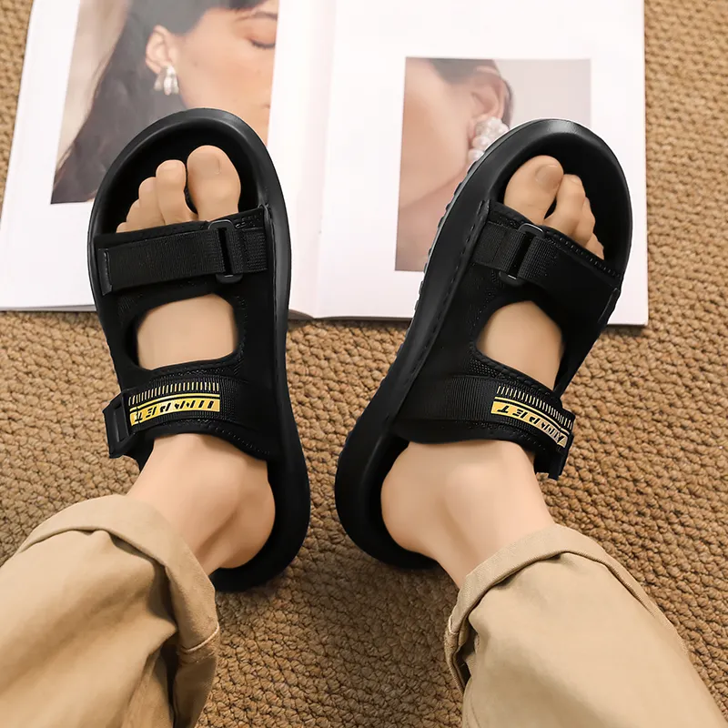 YUZHAOLIN Quiet Slip Resistant Odor Resistant Abrasion Resistant Slide Slippers Men's-4
