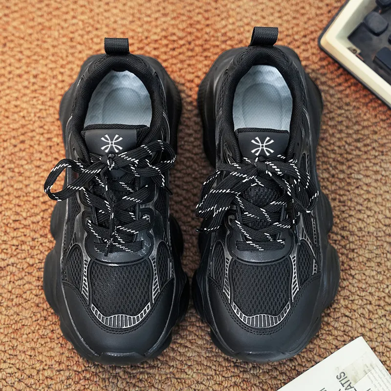 YUZHAOLIN Anti Slip Wear Resistant Breathable Lightweight Low Top Chunky Sneakers Men's-16
