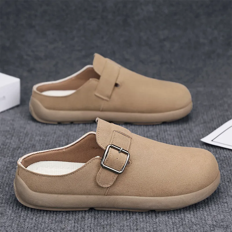YUZHAOLIN Quiet Odor Resistant Abrasion Resistant Slip Resistant Closed Toe Slippers Men's-6